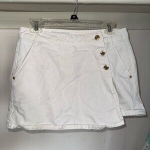 ZARA White Denim Skort Shorts Skirt – Size M